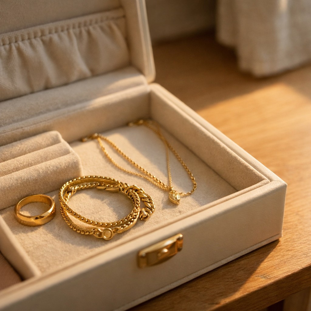 黃金典當借款 案例中使用的生活金飾情境
