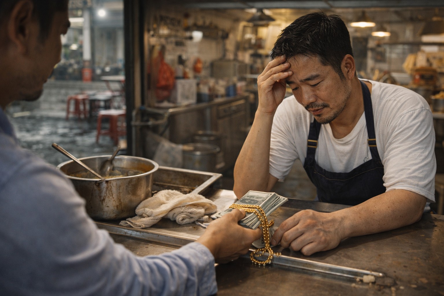 黃金借款案例，一條金項鍊協助小吃店度過資金週轉期