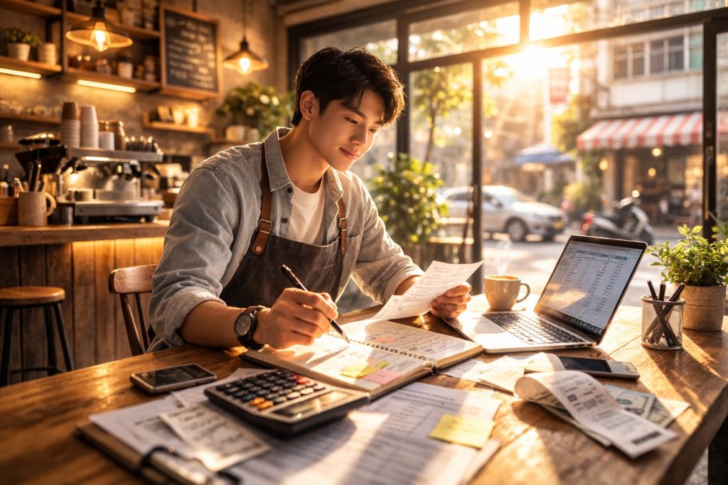 嘉義開店資金不夠可以怎麼周轉 創業者資金壓力情境圖