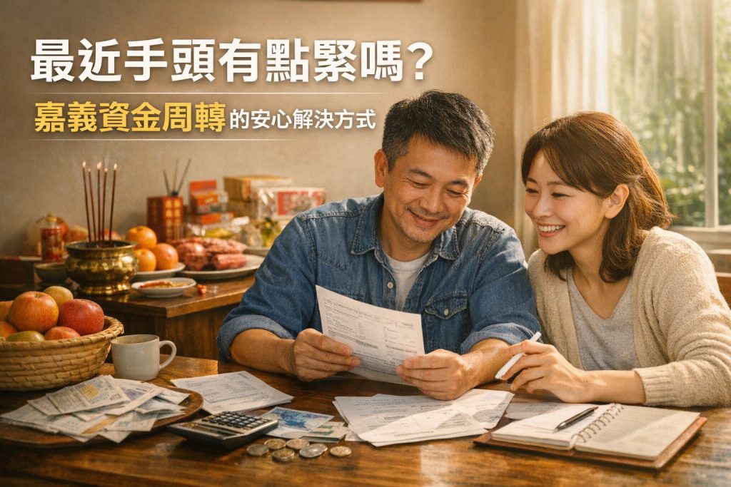 嘉義資金周轉 手頭緊 生活壓力轉為安心的情境